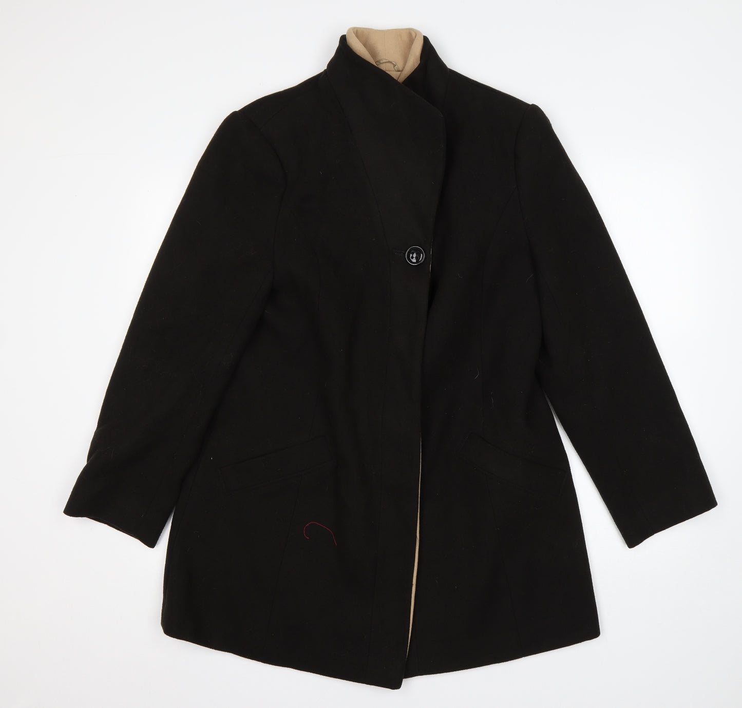 Autonomy Womens Brown   Overcoat Coat Size 14