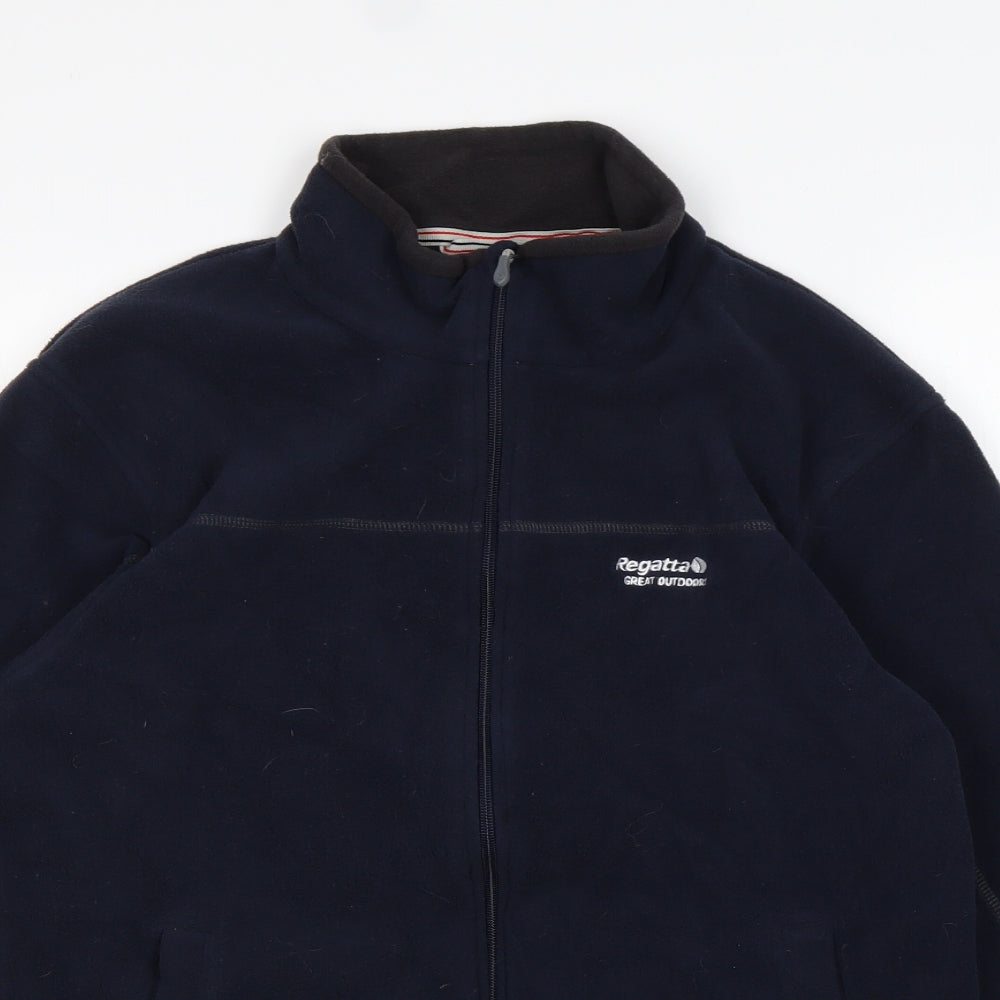 Regatta Mens Blue  Polyester Full Zip Sweatshirt Size M