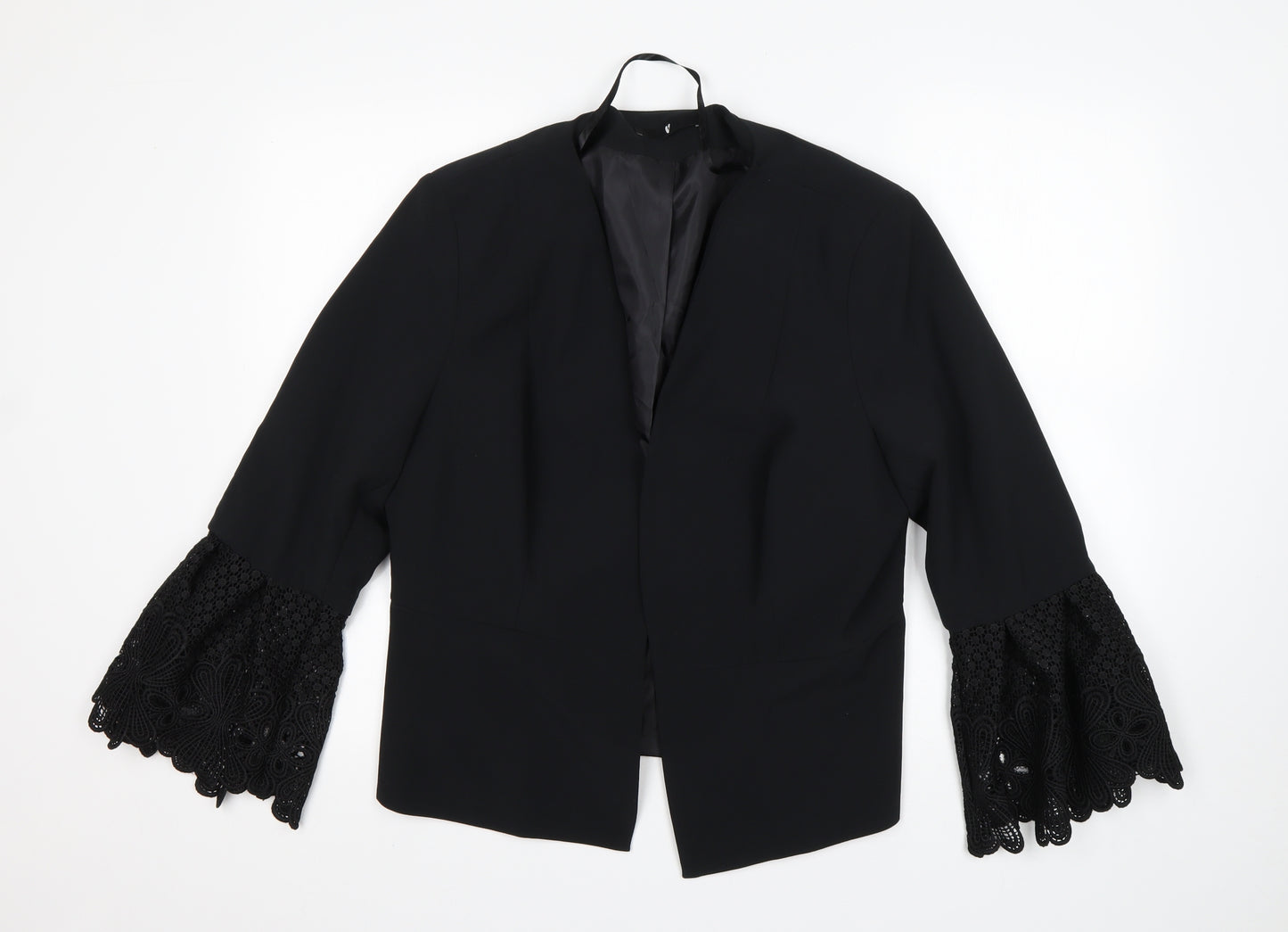 Very Womens Black  Polyester Jacket Blazer Size 18