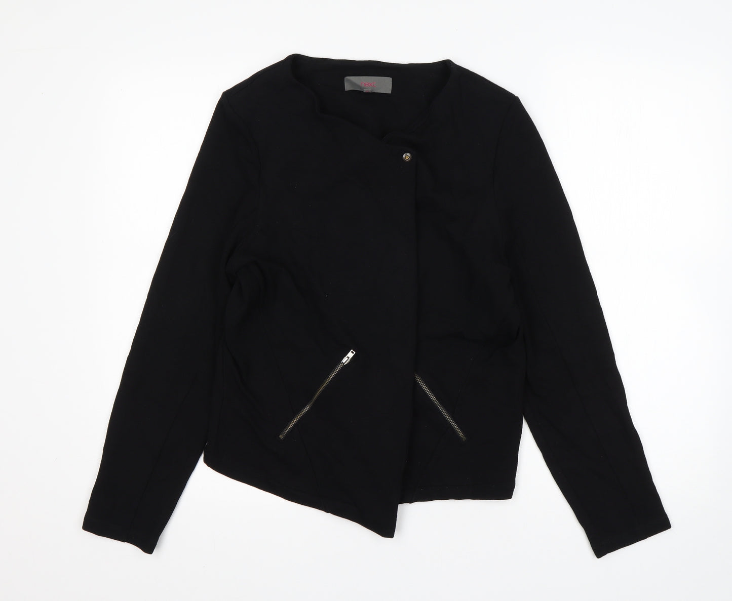 NEXT Womens Black  Viscose Jacket Blazer Size 14