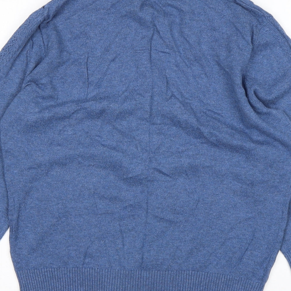 RJR.John Rocha Womens Blue Round Neck   Cardigan Jumper Size 10