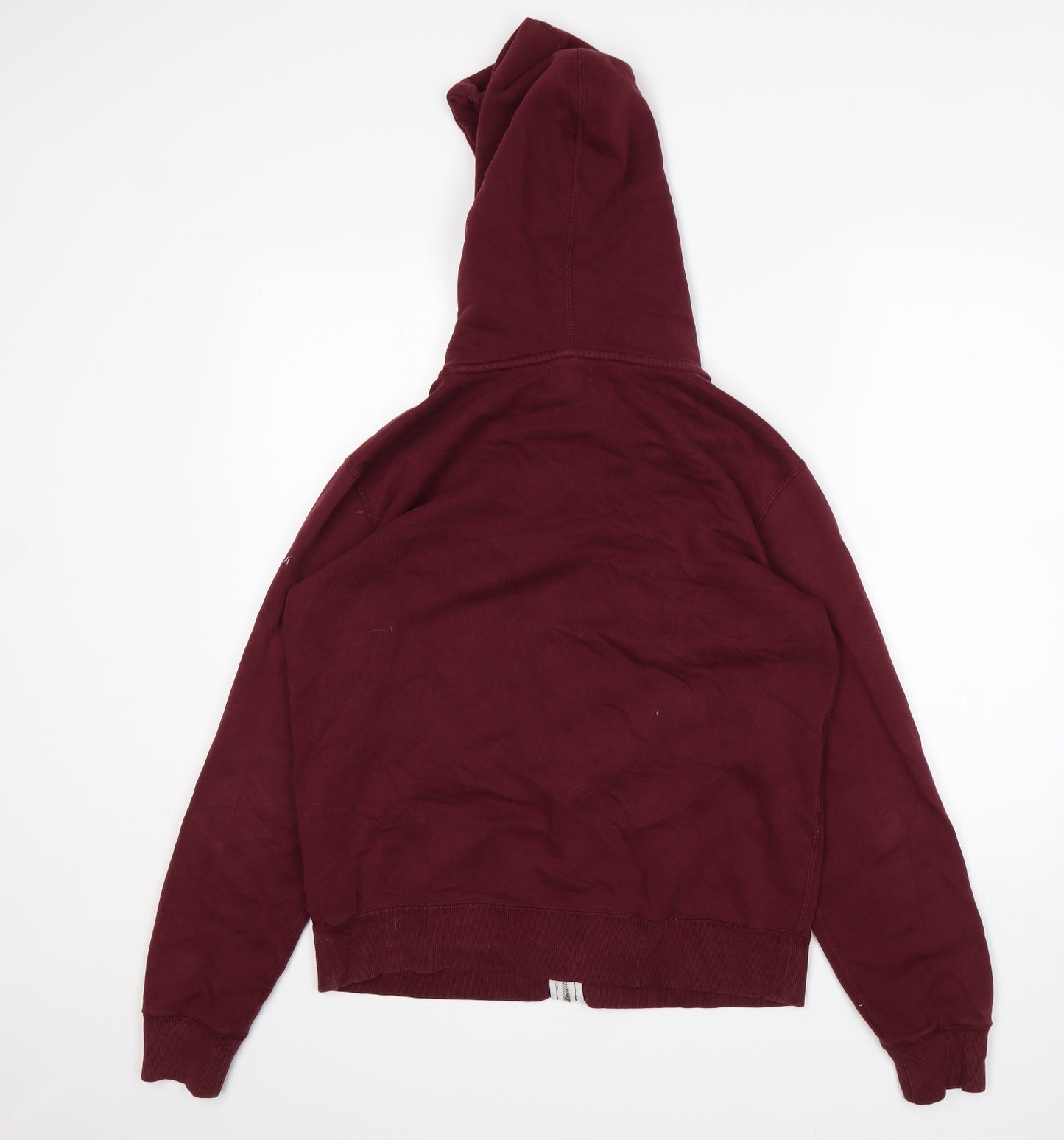 Converse Womens Purple  Cotton Full Zip Hoodie Size L