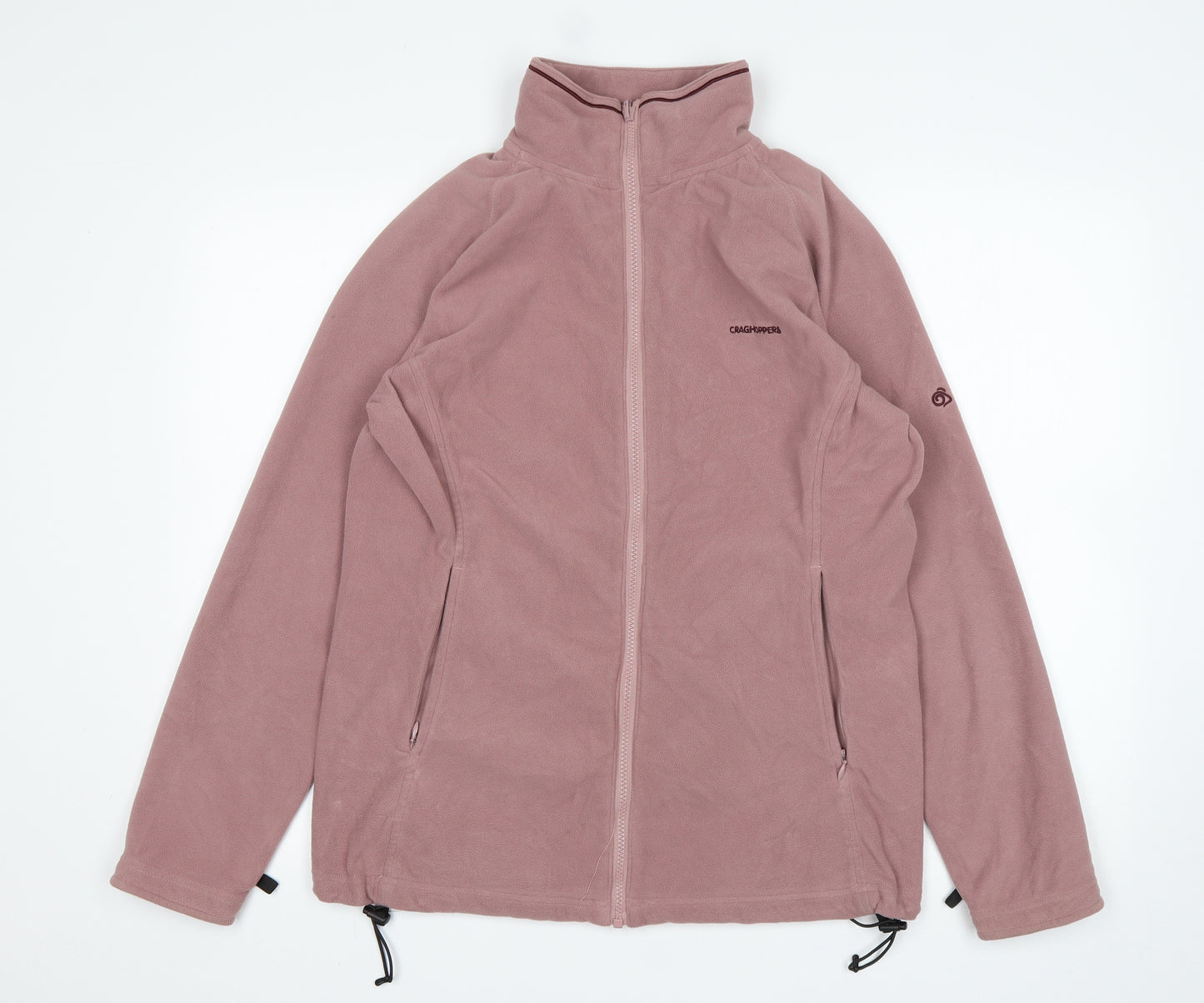 Craghoppers Womens Pink  Polyester Full Zip Sweatshirt Size 14