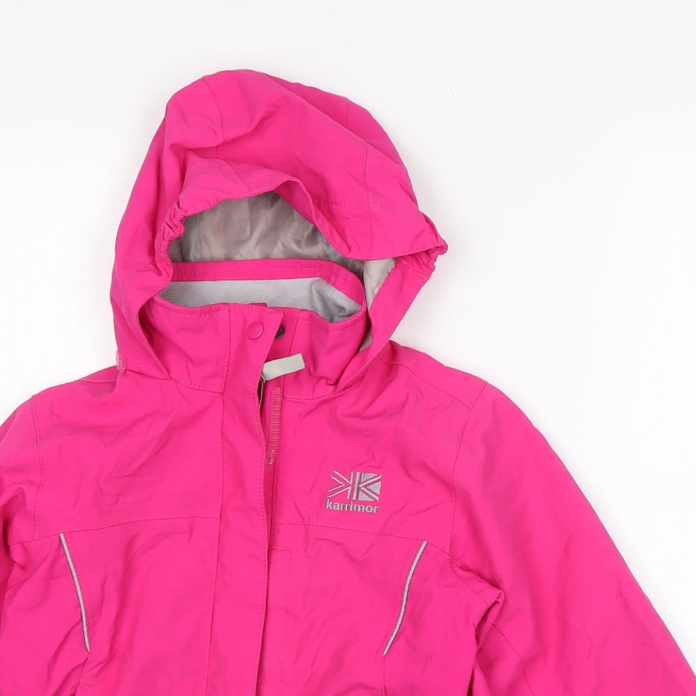 Karrimor  Girls Pink   Rain Coat Coat Size 7-8 Years