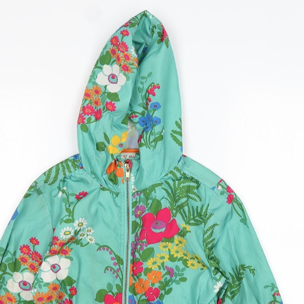 NEXT Girls Multicoloured Floral  Rain Coat Coat Size 8 Years