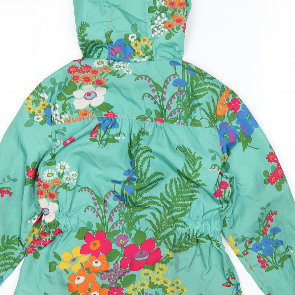 NEXT Girls Multicoloured Floral  Rain Coat Coat Size 8 Years