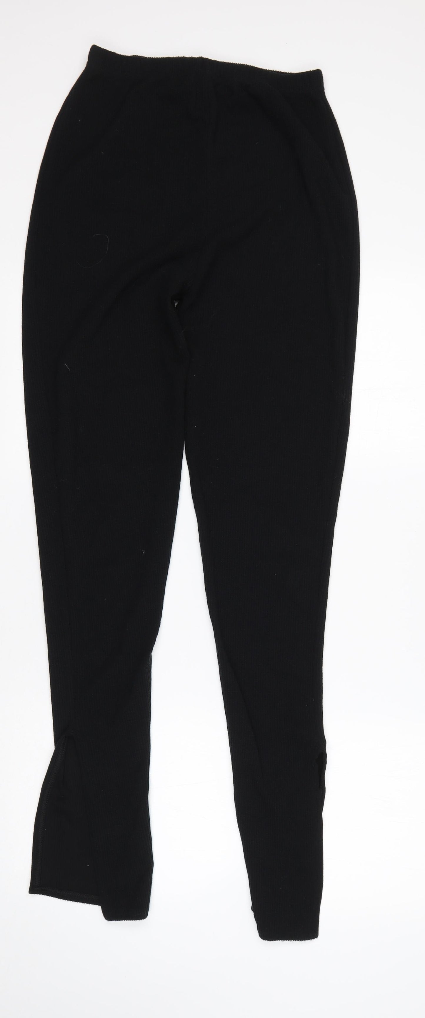 PRETTYLITTLETHING Womens Black   Jogger Leggings Size 10 L33 in