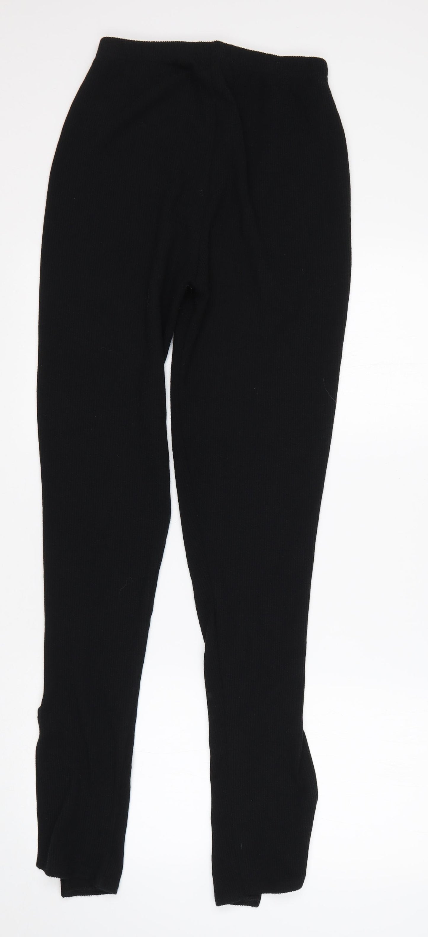 PRETTYLITTLETHING Womens Black   Jogger Leggings Size 10 L33 in