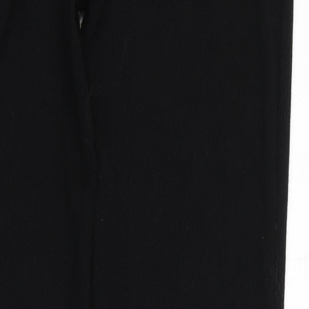 PRETTYLITTLETHING Womens Black   Jogger Leggings Size 10 L33 in