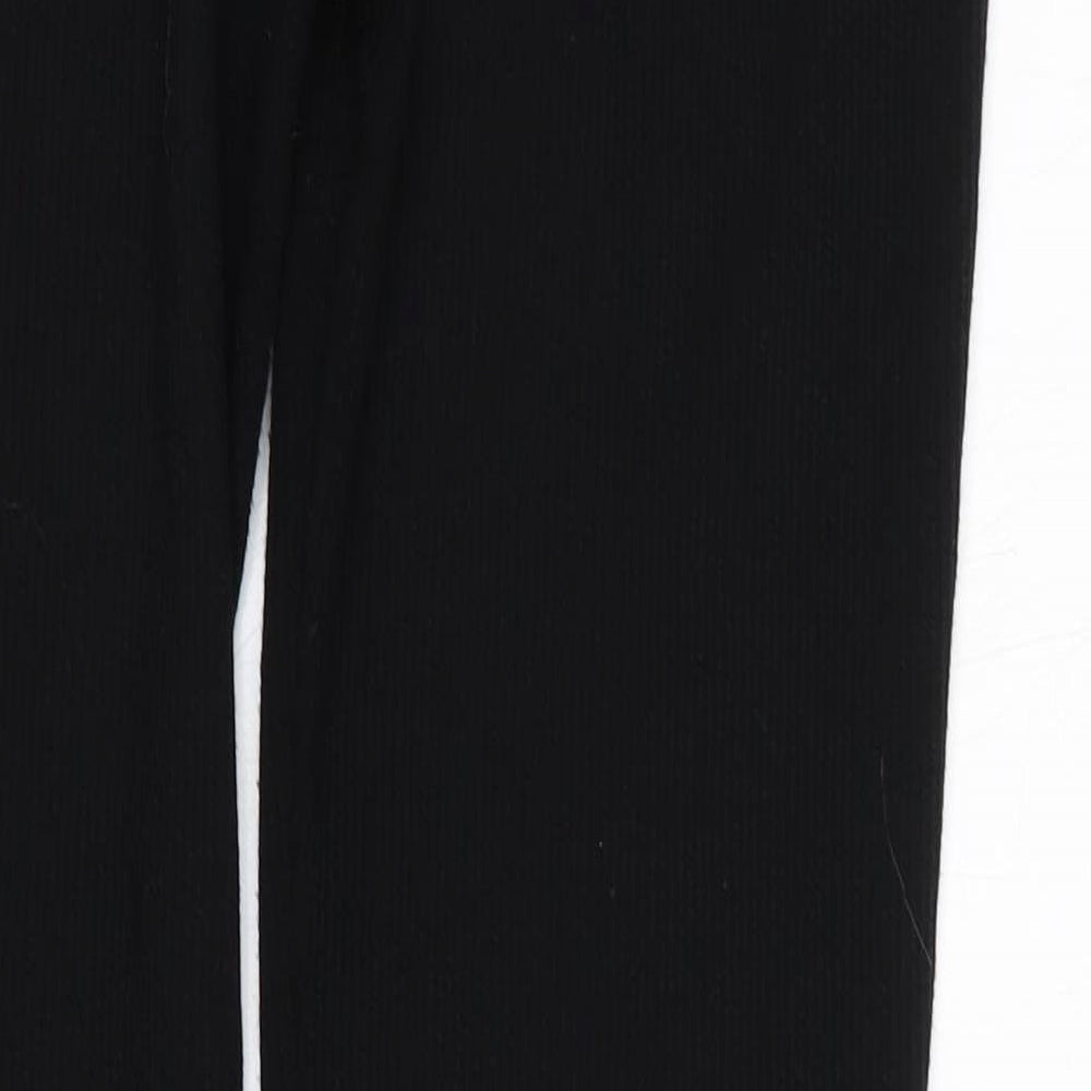 PRETTYLITTLETHING Womens Black   Jogger Leggings Size 10 L33 in
