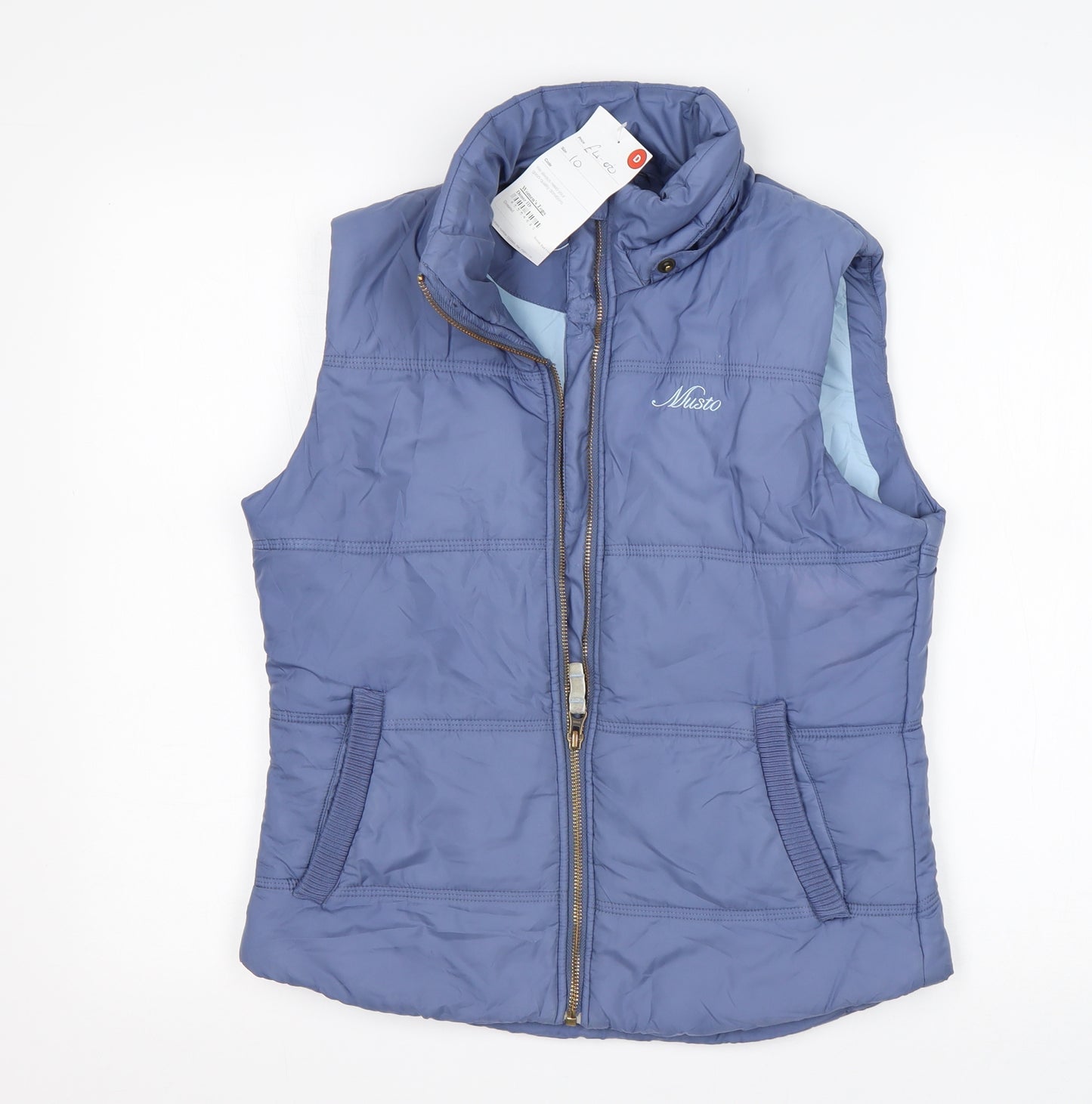 MUSTO Womens Purple   Gilet Coat Size 10