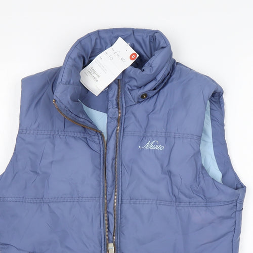 MUSTO Womens Purple   Gilet Coat Size 10