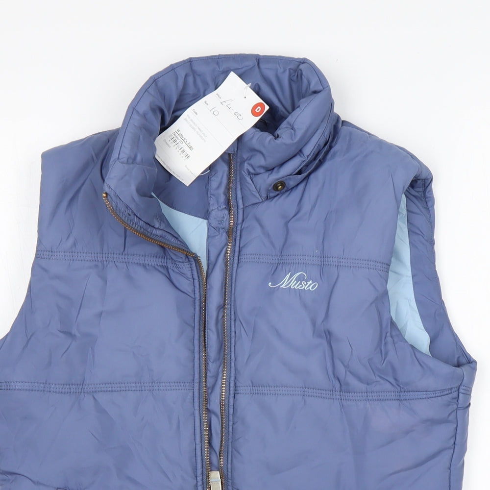 MUSTO Womens Purple   Gilet Coat Size 10