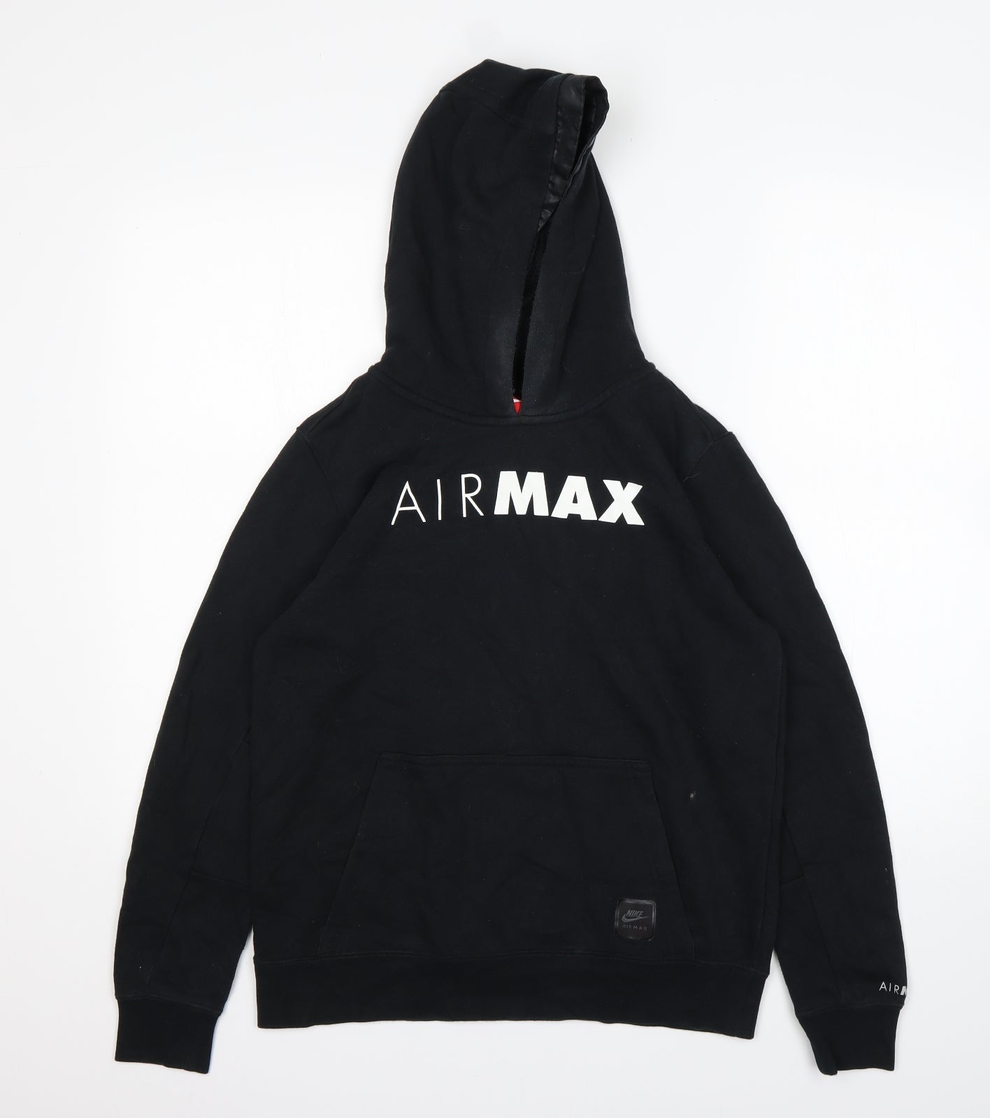 Nike Boys Black  Cotton Pullover Hoodie Size 14 Years