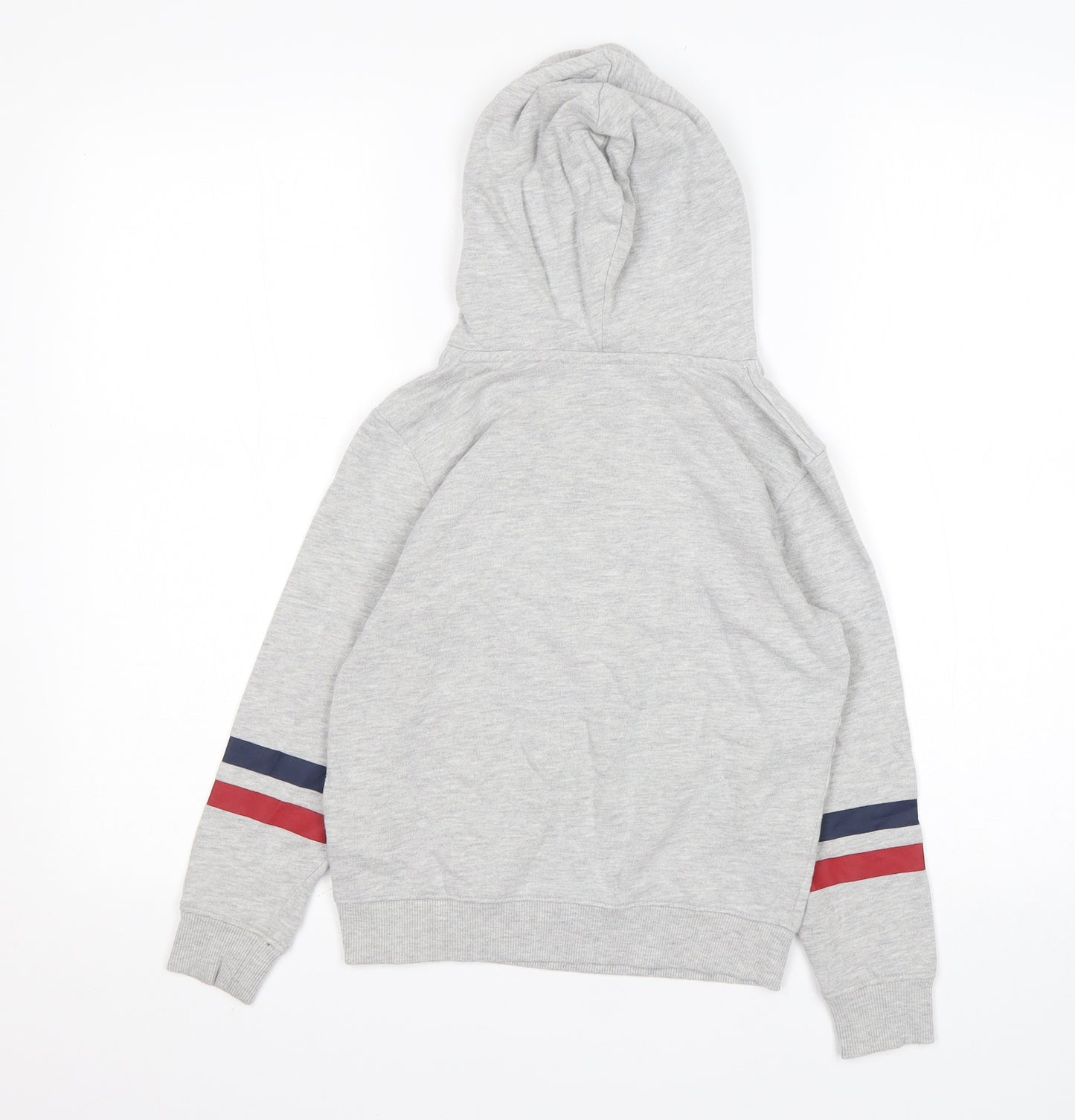 H&M Girls Grey  Cotton Pullover Hoodie Size 7-8 Years