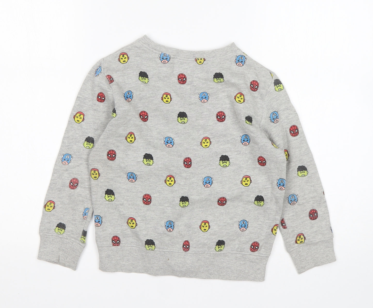 NEXT Boys Multicoloured  Cotton Pullover Sweatshirt Size 4-5 Years   - Marvel
