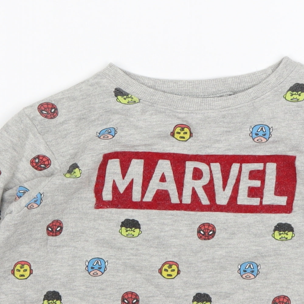 NEXT Boys Multicoloured  Cotton Pullover Sweatshirt Size 4-5 Years   - Marvel