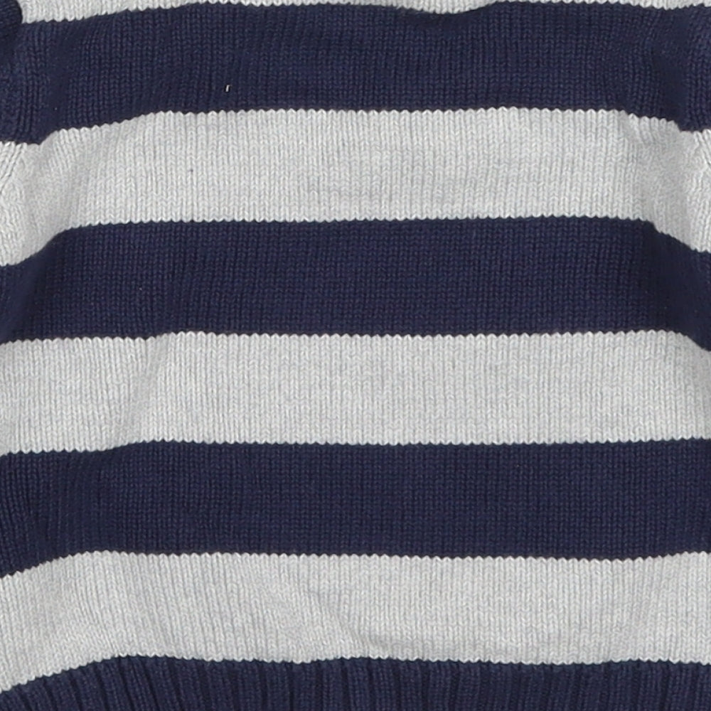 Preworn Boys Multicoloured Round Neck Striped Cotton Pullover Jumper Size 2-3 Years  Pullover - Thomas the Tank Engine
