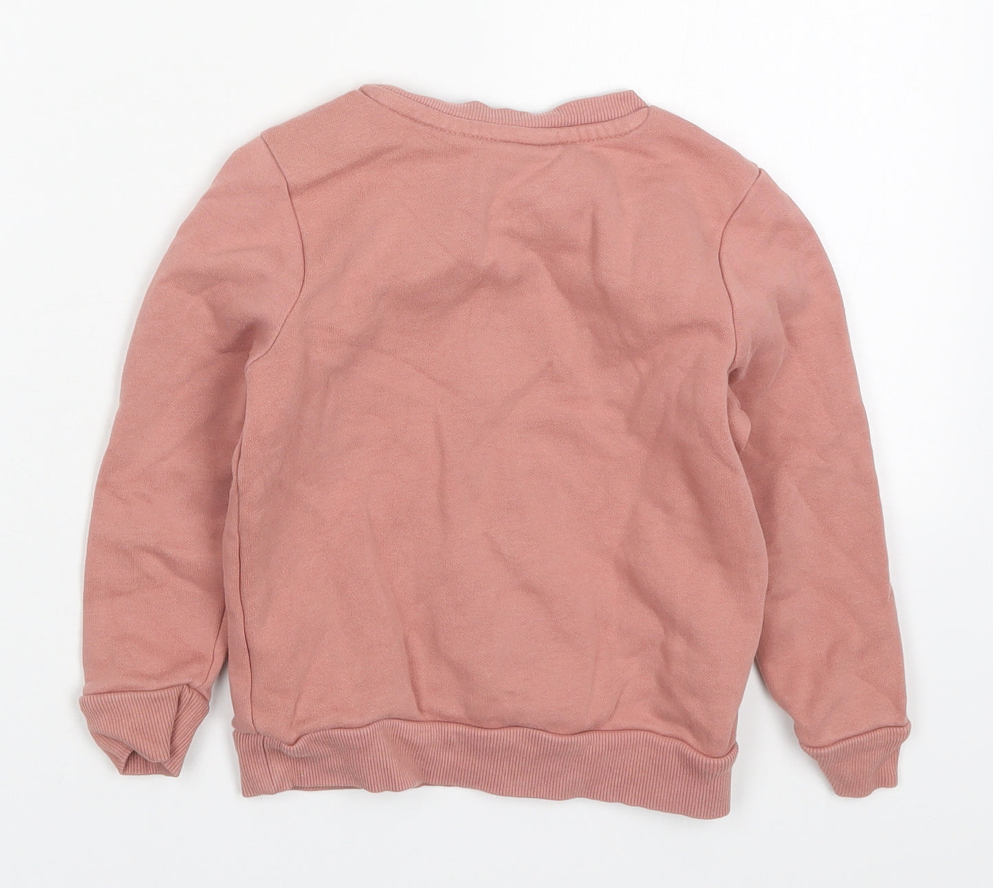 George Girls Pink  Cotton Pullover Sweatshirt Size 3-4 Years  Pullover - Happy Little Bunny