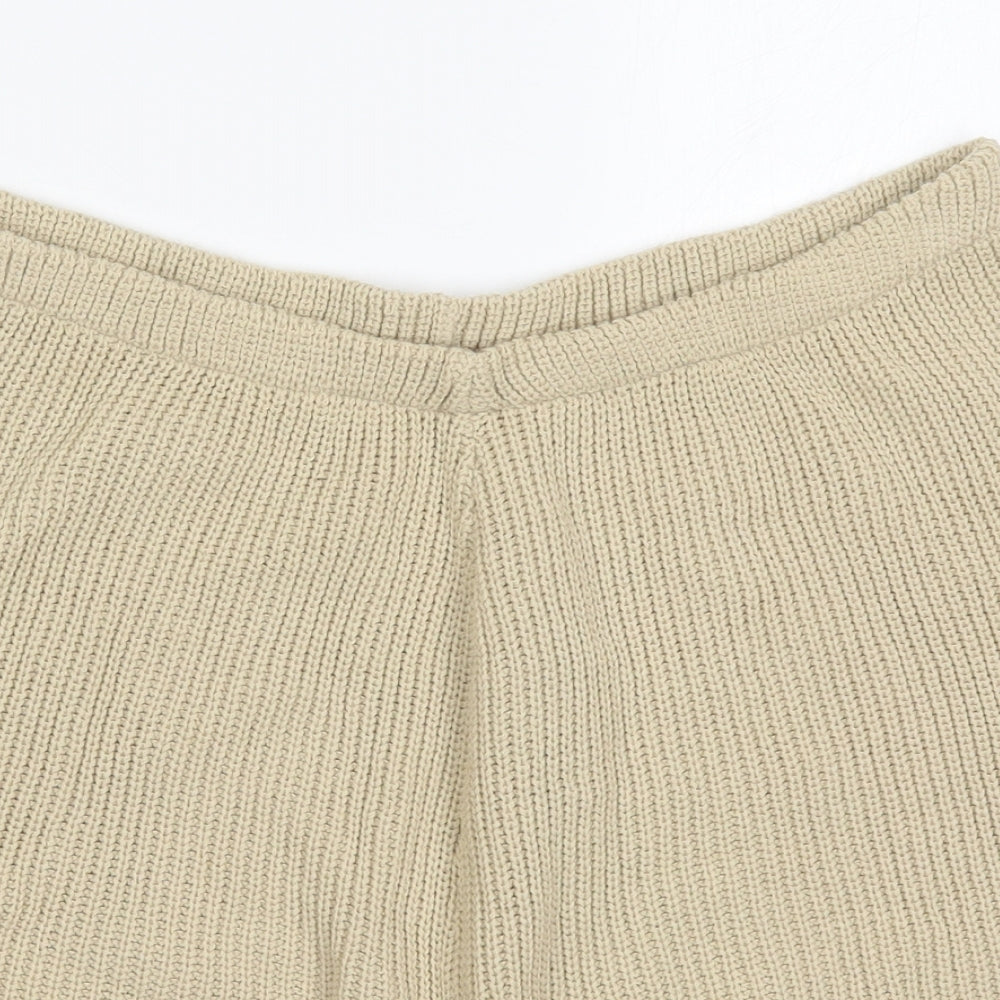 Preworn Womens Beige  Acrylic Mom Shorts Size 20 L5 in Regular
