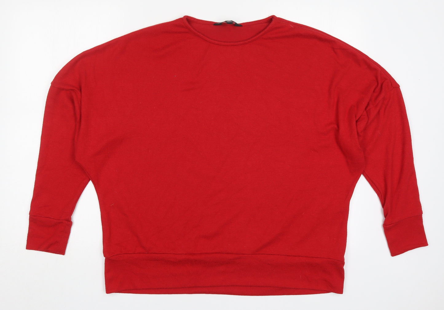 Dorothy Perkins Womens Red  Polyester Pullover Sweatshirt Size 16  Pullover