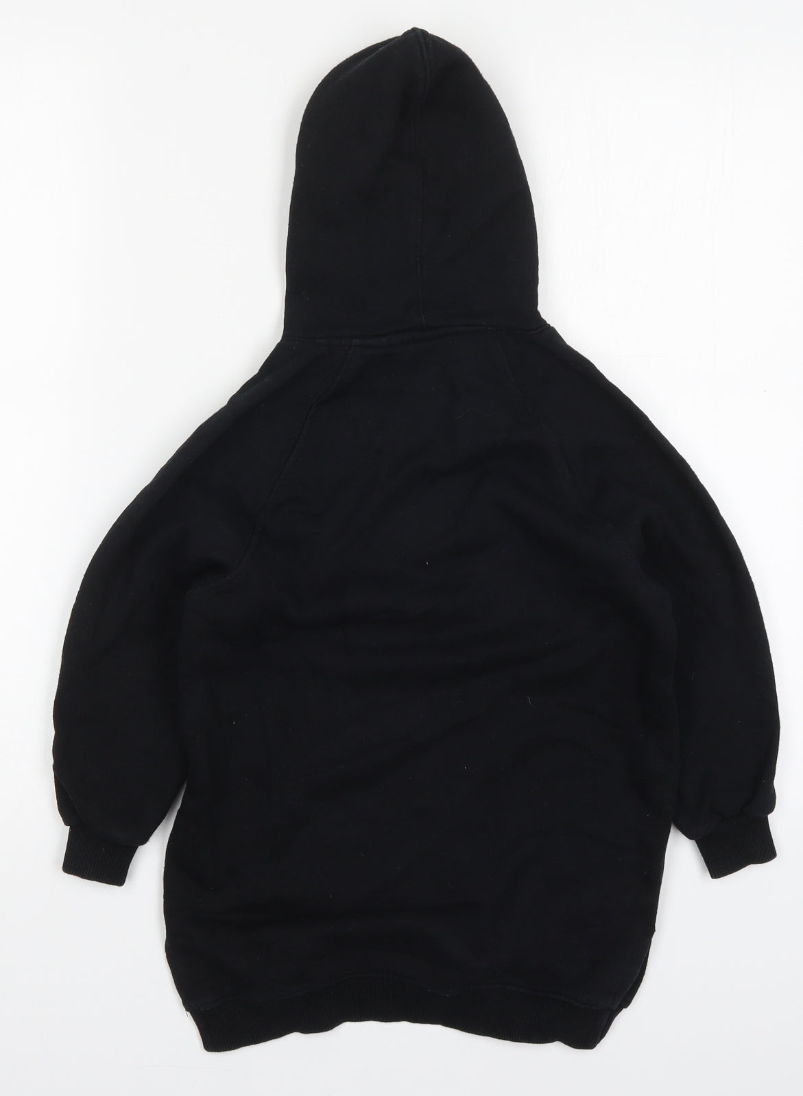 Zara Girls Black  Cotton Pullover Hoodie Size 7 Years  Pullover - Kiss Me I'm Pink Panther