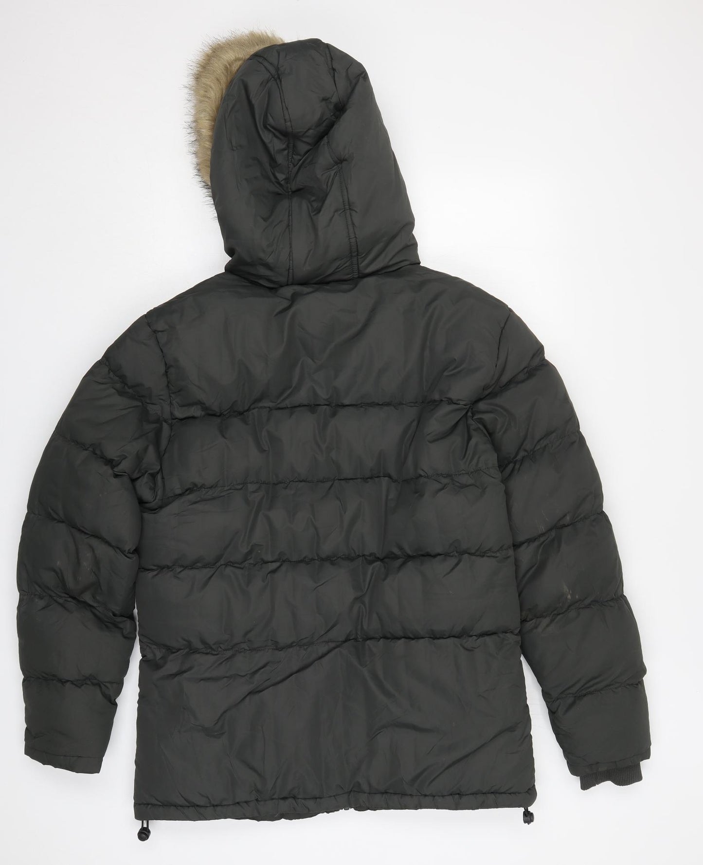 Fluid Mens Green   Quilted Coat Size S  Zip