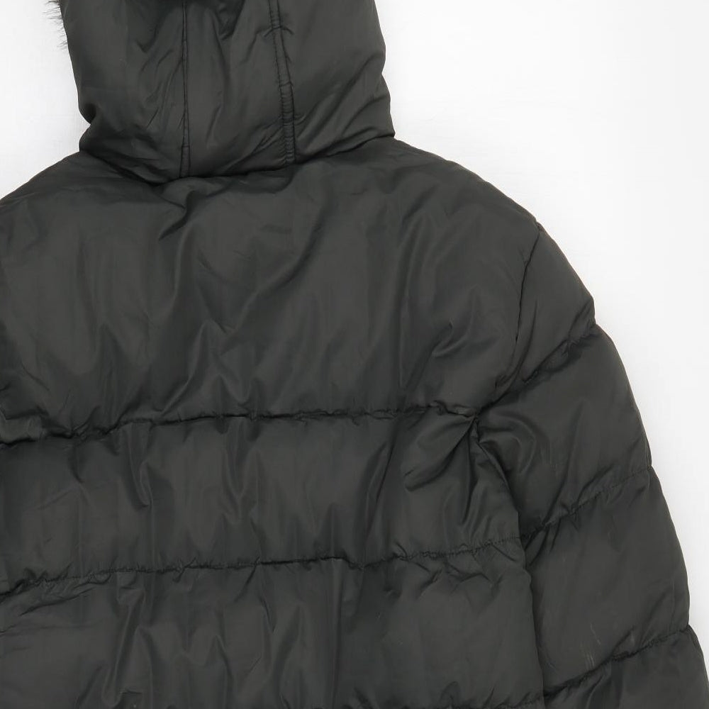 Fluid Mens Green   Quilted Coat Size S  Zip