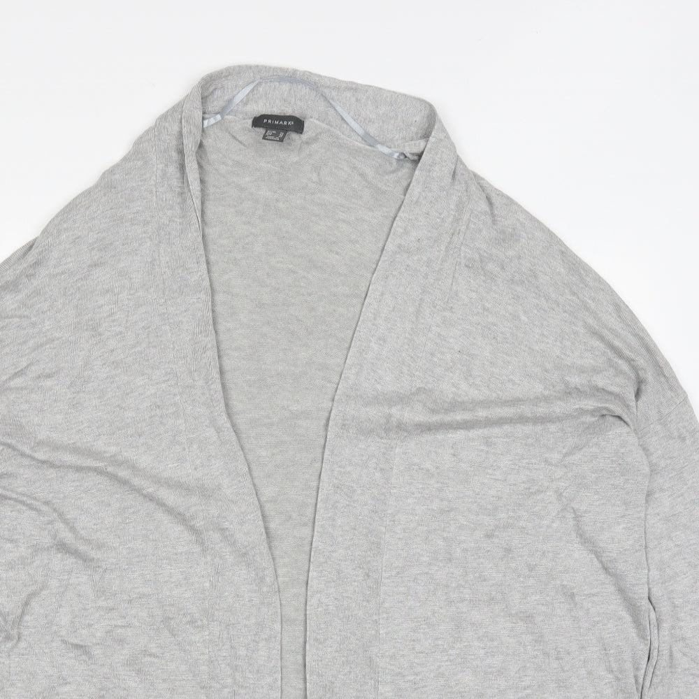 Primark Womens Grey V-Neck  Viscose Cardigan Jumper Size 20