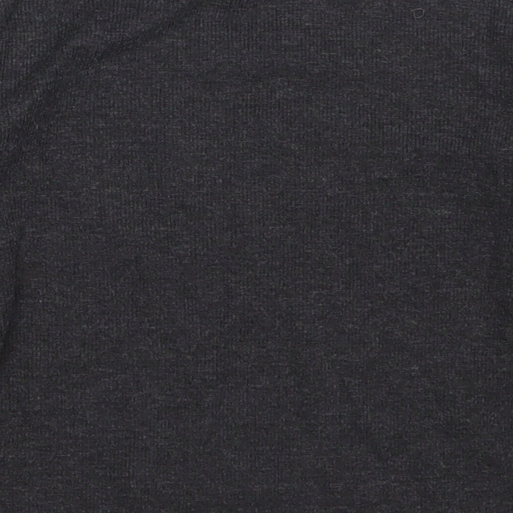 Zara Girls Grey  Cotton Basic T-Shirt Size 4-5 Years Round Neck Pullover