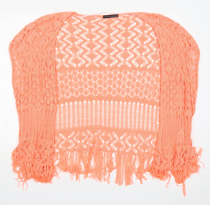 Atmosphere Womens Pink V-Neck Acrylic Cardigan Jumper Size L