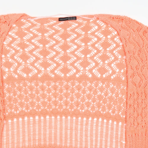 Atmosphere Womens Pink V-Neck  Acrylic Cardigan Jumper Size L