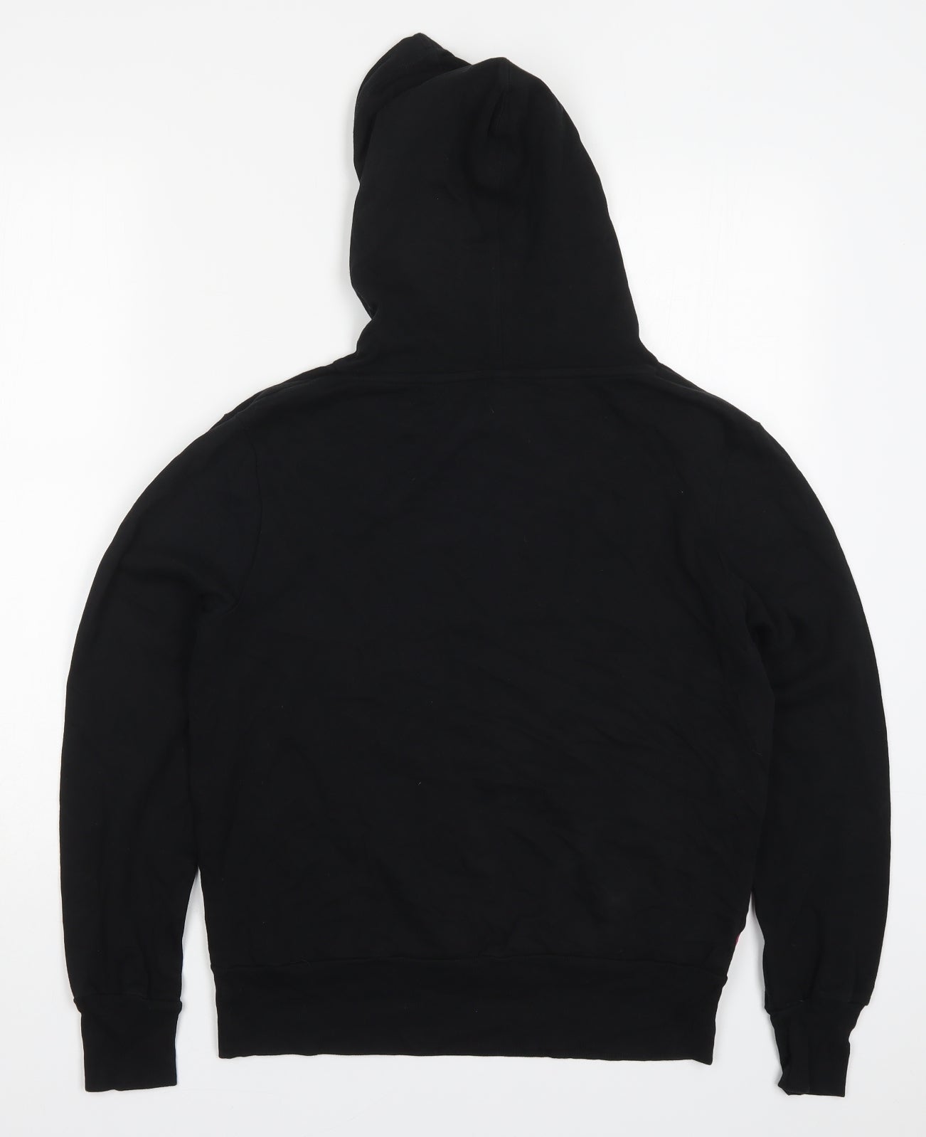 Preworn Boys Black  Cotton Pullover Hoodie Size L  Pullover - Pink Boombox