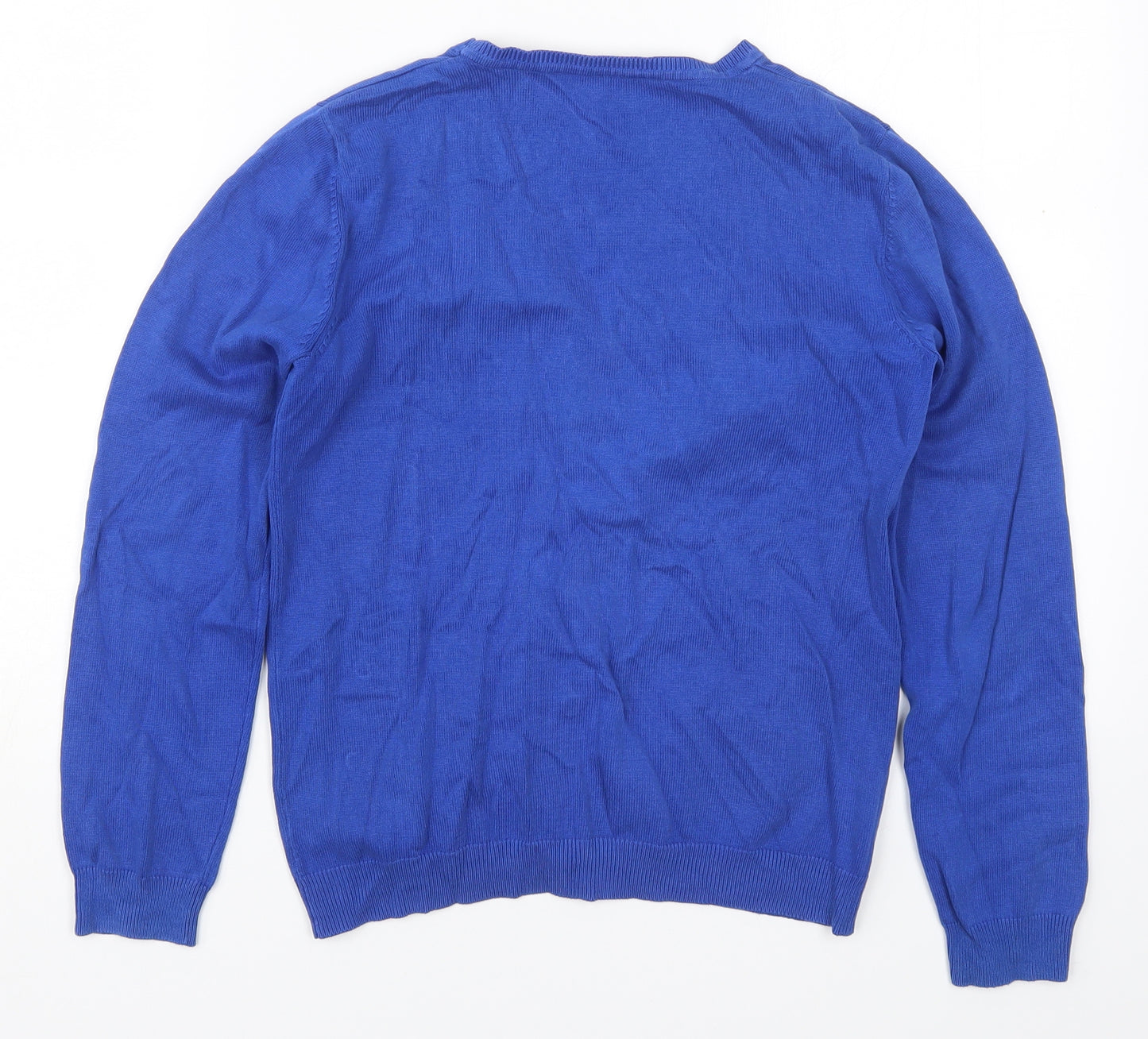 George Girls Blue V-Neck  Cotton Cardigan Jumper Size 12-13 Years  Button
