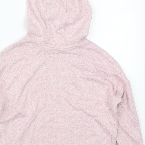 Marks and Spencer Girls Pink  Viscose Pullover Hoodie Size 6-7 Years  Pullover