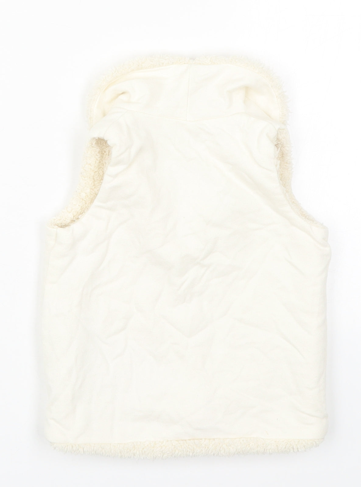 Gillians Closet Girls Beige   Gilet Jacket Size 2 Years  Hook & Eye - Cream Coloured