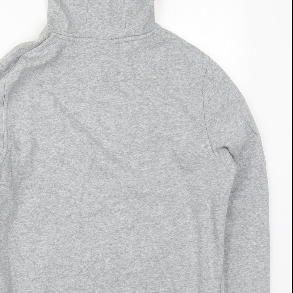 McKenzie Mens Grey  Cotton Pullover Hoodie Size M