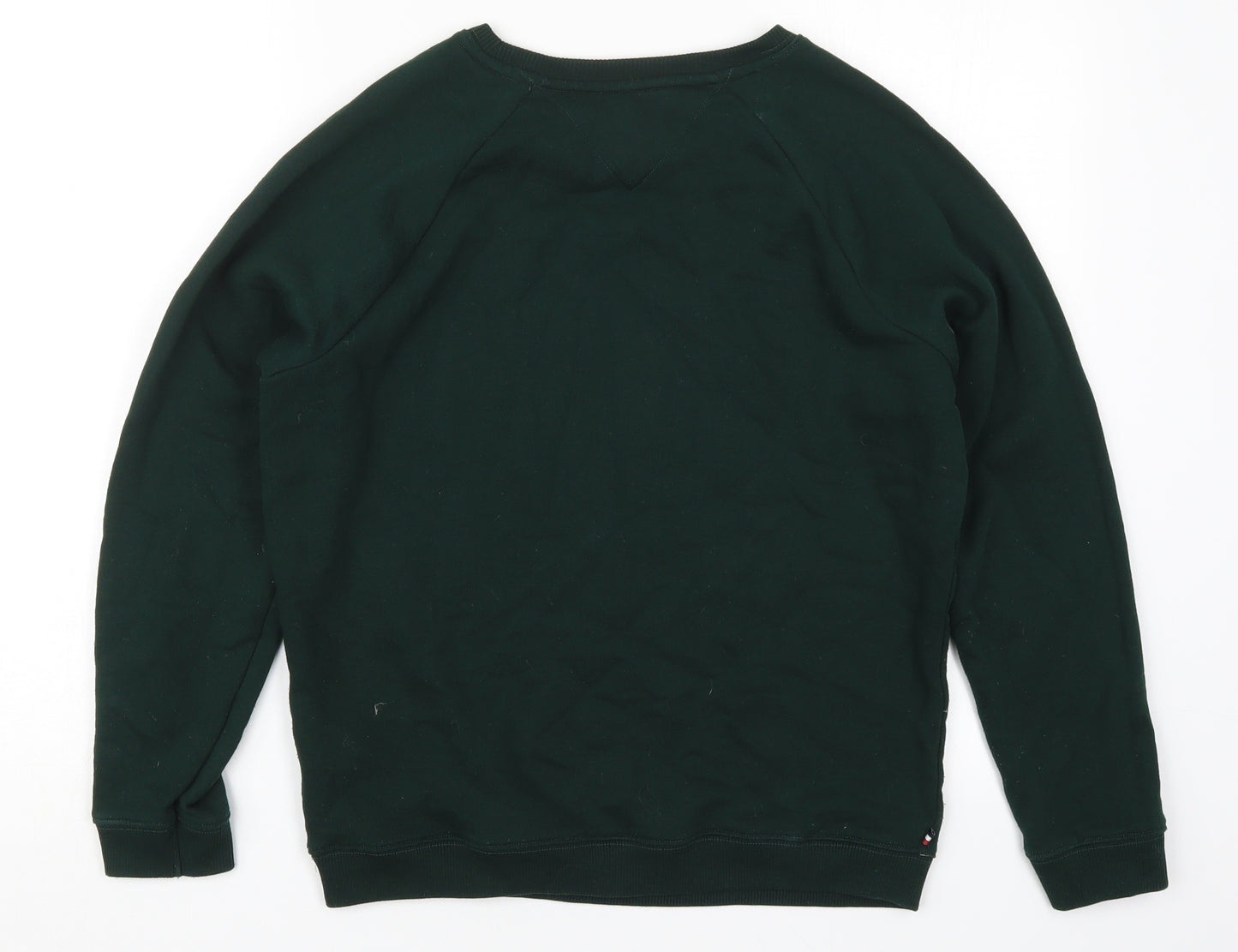 Tommy Hilfiger Mens Green  Cotton Pullover Sweatshirt Size S   - Tommy
