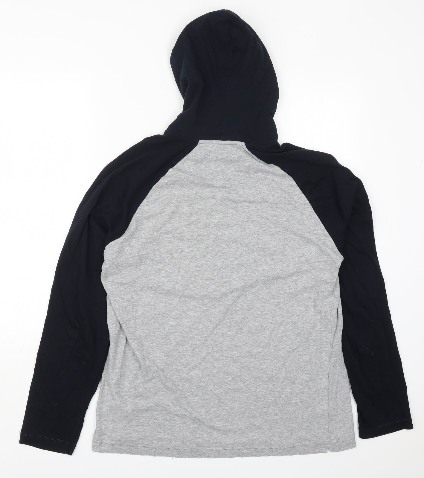 French Connection Mens Grey  Cotton Full Zip Hoodie Size XL