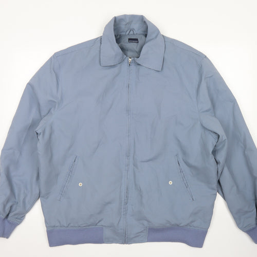 Brooker Mens Blue   Bomber Jacket Jacket Size L  Zip