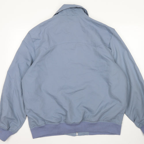 Brooker Mens Blue   Bomber Jacket Jacket Size L  Zip