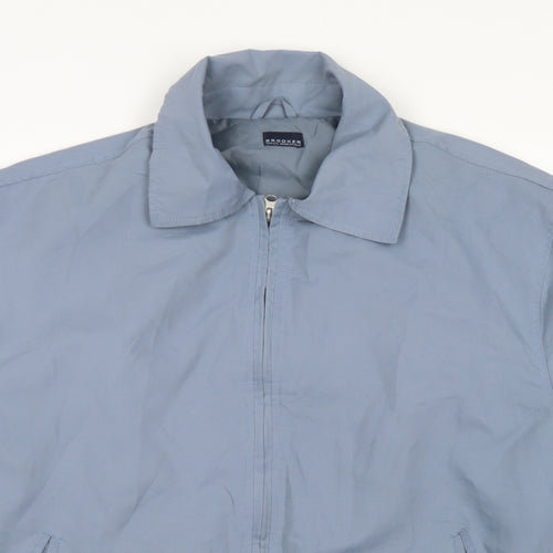 Brooker Mens Blue   Bomber Jacket Jacket Size L  Zip