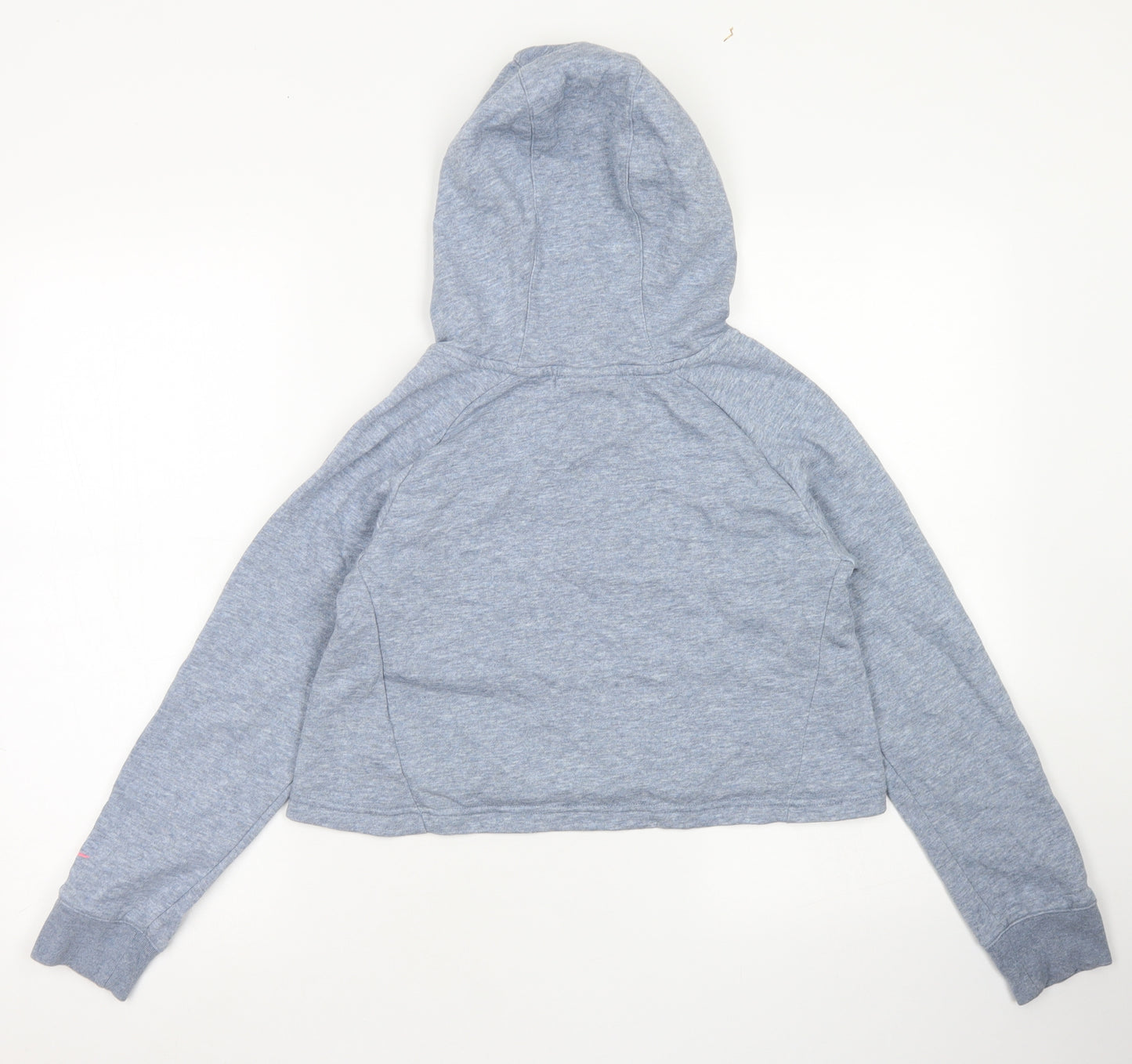 Nike Girls Blue  Cotton Pullover Hoodie Size 12-13 Years   - Cropped