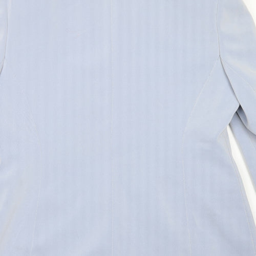 NL Collection Womens Blue  Polyester Jacket Blazer Size 14