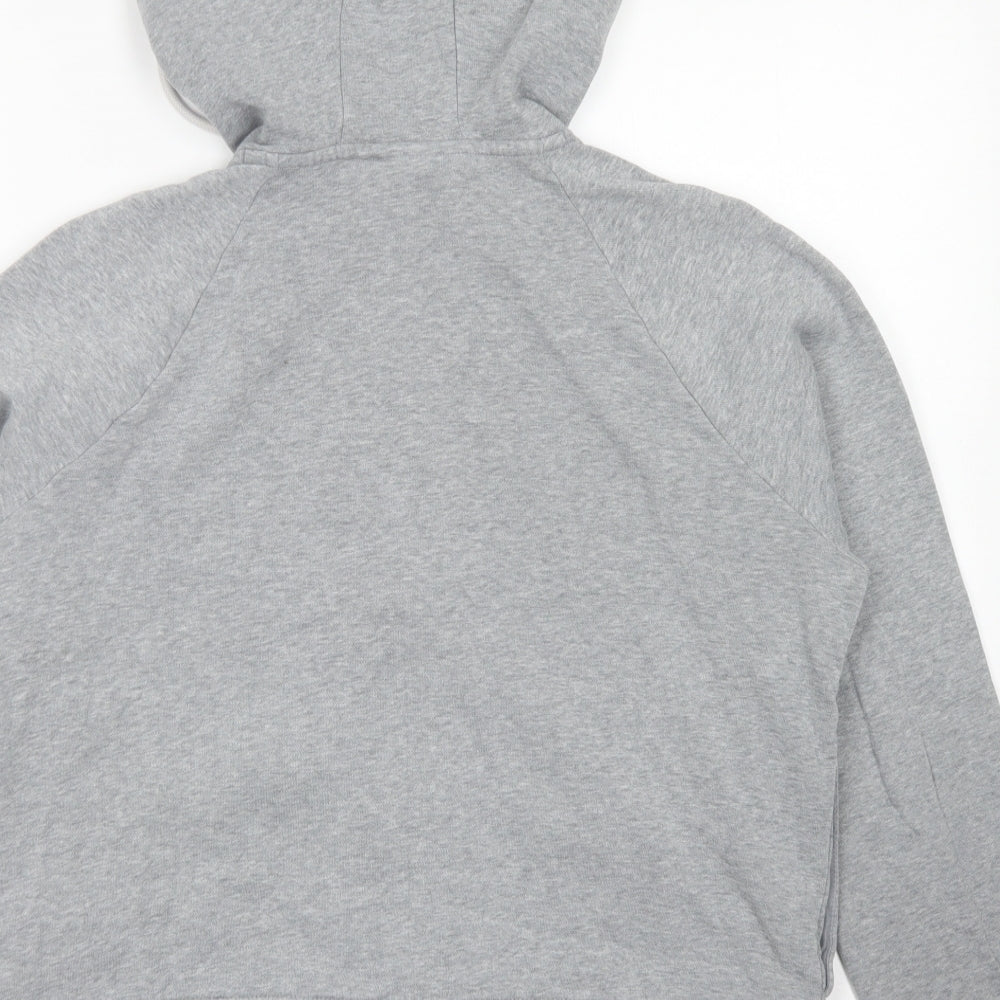 Under armour Womens Grey  Cotton Full Zip Hoodie Size M  Zip