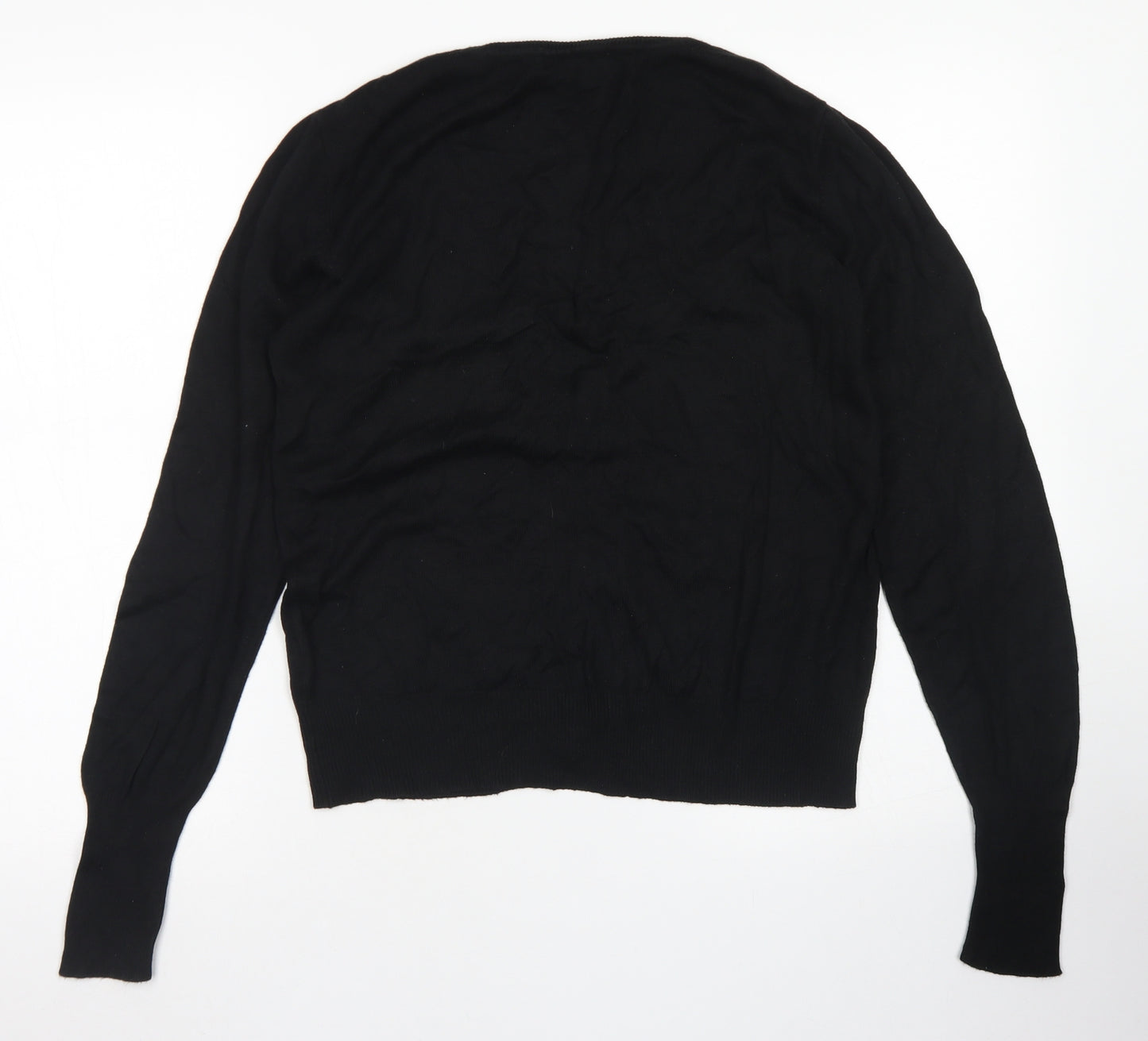 Atmosphere Womens Black V-Neck  Viscose Cardigan Jumper Size 16