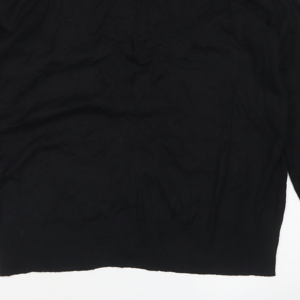 Atmosphere Womens Black V-Neck  Viscose Cardigan Jumper Size 16