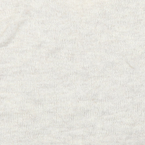 Apricot Womens Beige V-Neck  Acrylic Pullover Jumper Size M