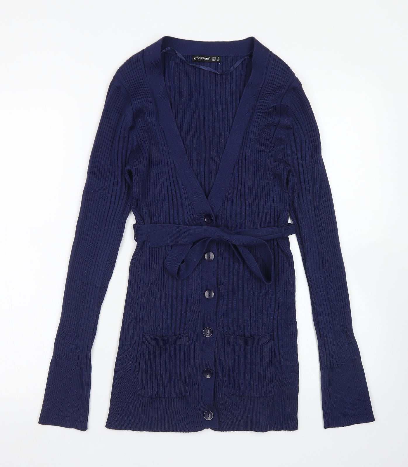Atmosphere Womens Blue   Acrylic Cardigan Jumper Size 16