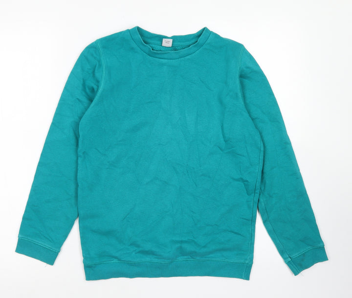 TU Boys Blue  Cotton Pullover Sweatshirt Size 11 Years